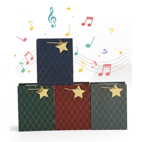 Sac fourre-tout en carton ivoire personnalisable fait main avec poignée Flexiloop, couleurs or et blanc, marque Leenice, cadeau artisanal