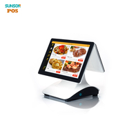Système de caisse enregistreuse POS SP08 Écran tactile 10 points WiFi Bluetooth pour les petites entreprises, restaurants, commerces de détail, thé/café/boissons