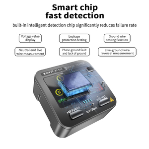 Testeur de Prise Intelligent ZT-E10 avec Grand Écran – Mesure la Tension CA, Facile à Utiliser, Assure la Sécurité Électrique - Product Image 1