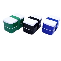 Boîte à nourriture en plastique réutilisable Boîte à bento en plastique avec ceinture et couverts