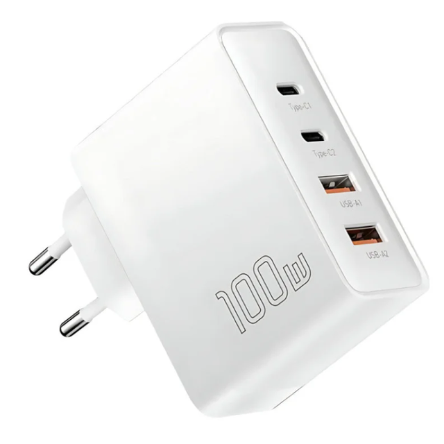 100w Qc3.0 4port Usb C Type C Pd Wall Charger Smart And Portable Travel Quick Fast Charger For Phone Power Adapter