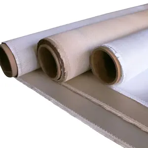 Высокотемпературная Стекловолоконная ткань с высоким содержанием кремнезема 1000C для огнеупорного одеяла и противопожарной занавески