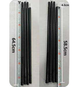 Venta al por mayor de fábrica, soporte para exteriores, resorte de fibra de carbono ajustable, conexión de cable de acero, accesorios independientes, dosel, poste de tienda - Product Image 2