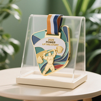 Médaille en métal personnalisée en gros d'usine en alliage de zinc Design de récompense pour les compétitions de sport et de danse Logo Médailles Trophées et Plaques