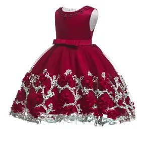 Hot-Selling Baby Dress 1~3 Year Old Fancy Children Party Birthday Gown Holiday Celebration Dress
