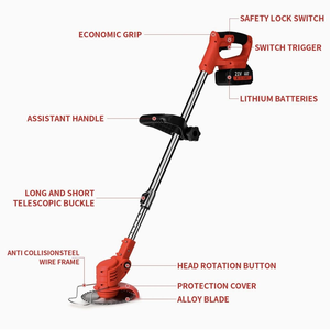 Cortadora <span class=keywords><strong>de</strong></span> Césped Inalámbrica <span class=keywords><strong>de</strong></span> 21V y 2500W con Batería, Control Eléctrico, <span class=keywords><strong>Altura</strong></span> Ajustable, ABS, Acero Inoxidable, Ancho <span class=keywords><strong>de</strong></span> Corte <span class=keywords><strong>de</strong></span> 6 Pulgadas - Product Image 5