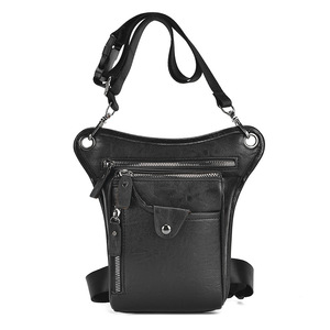Bolso Bandolera de Piel Sintética PU, Impermeable, de Alta Calidad, Bolso Mensajero, Bolso Táctico para Pierna de Motocicleta para Hombre - Product Image 1