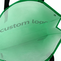 Sac de shopping non tissé laminé brillant avec logo personnalisé, vente en gros, réutilisable, sac fourre-tout de luxe, cadeau promotionnel, publicité