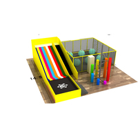 Centre commercial de bonne qualité, parc de trampoline intérieur pour enfants, aire de jeux intérieure pour enfants avec grand toboggan
