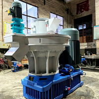 Ligne de production complète de granulés de bois biomasse avec moteur, machine à granulés de paille automatique certifiée CE, prix compétitif