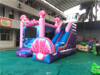 Château gonflable dinosaure pour enfants, structure de saut gonflable commerciale avec toboggan à vendre