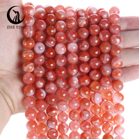 Perles en pierre d'agate de Nanhong Zhe Ying 10mm 12mm pour bricolage