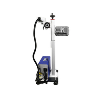 Werkspreis PET-Kunststoffflaschen PVC-Rohre und -Kabel Laserdrucker online 30 W 50 W faser-Flieglaser-Markierungsmaschine zu verkaufen