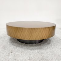 Table basse moderne en bois contreplaqué avec base en acier inoxydable, écologique et durable, pour salon, bar à domicile, garantie 1 an