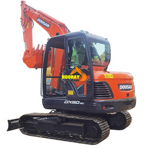 Excavadora de Ruedas DOOSAN Dx60 de 6 Toneladas, Modelo 2018, Capacidad de Cucharón de 1.5m, Usada, Precio Económico, Motor Yanmar de 39.7KW de Potencia - Product Image 1