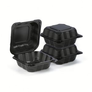 Boîte alimentaire jetable en PP à charnière, portable, en plastique, pour repas à emporter - Product Image 3