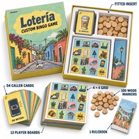Jeu de cartes éducatif personnalisé Lotera (Bingo mexicain) pour 2 à 6 joueurs Barrio De Hoy Composants recyclables et réutilisables