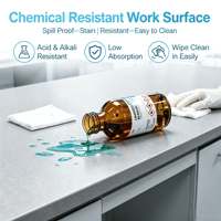 Banc de travail de laboratoire personnalisé, poste de travail de laboratoire, mobilier de laboratoire pour l'école, l'université, l'institut de recherche, utilisation en laboratoire