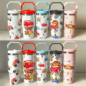 New Design Cartoon Car Tumbler with Gift <b>Box</b> Package 40oz Stainless Thermal Cup Insulated Water Bottle Travel Mug with Handle - Product Image 5