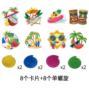 Hello Summer Fruit <b>Banner</b> Paper Decoration Set For Beach Party Diy - Product Image 2