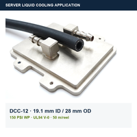 Tuyau de refroidissement liquide pour centre de données YUTE DCC-12 EPDM, 3/4 pouce ID, 150 PSI, UL94 V-0, flexible, pour refroidissement de moules et découpe