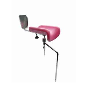 Repose-jambes médical en PU rose GreatMicroCare KY-24 pour chaise gynécologique, accessoires <span class=keywords><strong>de</strong></span> table d'opération, hôpital - Product Image 3