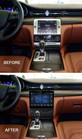 Nouveauté : Lecteur multimédia automobile avec écran tactile GPS Android 128 Go de 13,3 pouces pour Maserati Quattroporte 2013-2016