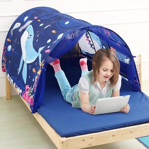 Tente de lit pour enfants, tunnel pour enfants, jouets, <span class=keywords><strong>maison</strong></span> de <span class=keywords><strong>jeu</strong></span> pliable pour filles et garçons, auvent de sommeil, <span class=keywords><strong>maison</strong></span> de <span class=keywords><strong>jeu</strong></span> - Product Image 5