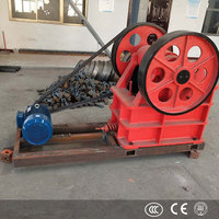 Mini concasseur à mâchoires de haute qualité, petit concasseur de pierres électrique stationnaire de Chine, prix compétitif, avec moteur et roulement intégrés