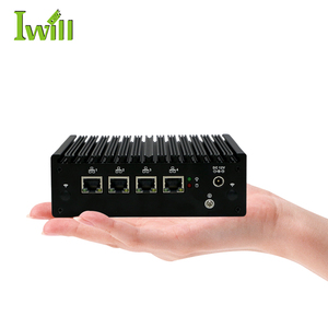 Customized Fanless Design Firewall Hardware Mini Pc <strong>Router</strong> With 4*Lan Pfsense - Product Image 1