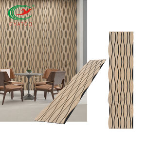 Décoration personnalisée Allotype latte <span class=keywords><strong>de</strong></span> <span class=keywords><strong>bois</strong></span> panneau acoustique en chêne panneau mural en <span class=keywords><strong>bois</strong></span> panneaux muraux insonorisés pour la maison - Product Image 1