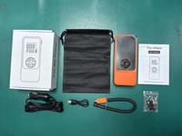 Nouveauté : Mini compresseur d'air 12V portable sans fil rechargeable, pompe à air numérique pour voiture avec moniteur de pression des pneus et arrêt automatique