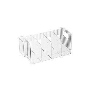 Étagère transparente en acrylique avec porte-stylo, support de rangement de bureau de 20 cm x 20 cm pour usage étudiant et de bureau - Product Image 5