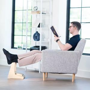Wooden Footstool <b>With</b> <b>Storage</b> Padded Leg Rest Solid Wood Home <b>Stool</b> Ottoman Scandinavian Modern Design - Product Image 4