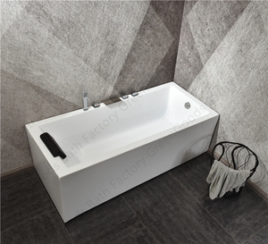 Bañera independiente de acrílico blanco para familia y una persona, <span class=keywords><strong>Simple</strong></span>, 59 pulgadas - Product Image 5