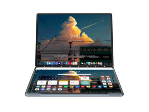 Nhà Máy Giá N100 Máy Tính Xách Tay Máy Tính 180 ° Xoay 13.5 "Dual Màn Hình Cảm Ứng 16GB Rom CPU OEM Tiếng Anh Bàn Phím Kim Loại Cơ Thể IPS - Product Image 2