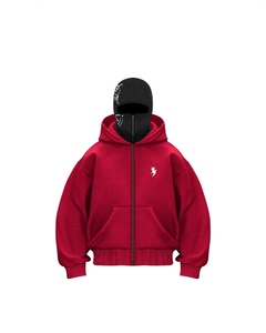 Sudadera con Capucha y Estampado Urbano para Hombre con Diseño de Cremallera, Estilo <span class=keywords><strong>Ninja</strong></span> Personalizado y Pasamontañas - Product Image 2