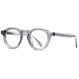 Gafas Ópticas con Marco Redondo Neutro TR90, Anti-Luz Azul Opcional, Colores de Marco Negro y Marrón - Product Image 6