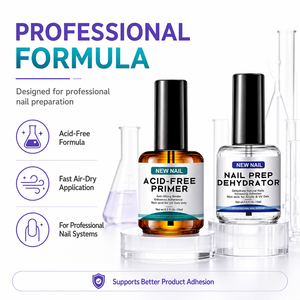 Primer <span class=keywords><strong>Unghie</strong></span> Beauty Nail 15ml Senza Acidi, Disidratante per Preparazione <span class=keywords><strong>Unghie</strong></span>, Gel UV, Polvere Acrilica, Uso Professionale per Salone - Product Image 1