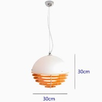 Lampe suspendue vintage Bauhaus orange coucher de soleil, design rétro Memphis, restaurant, chevet, bar, îlot, ambiance, tailles moyennes