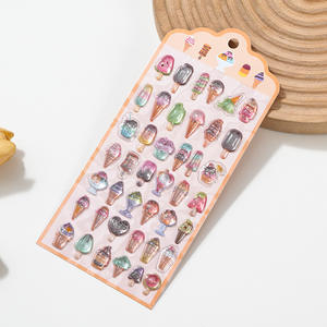 Nouveaux autocollants décoratifs 3D populaires, autocollants en relief stéréoscopique, autocollants en cristal diamant, <span class=keywords><strong>cuisine</strong></span> japonaise, autocollant 3D - Product Image 3