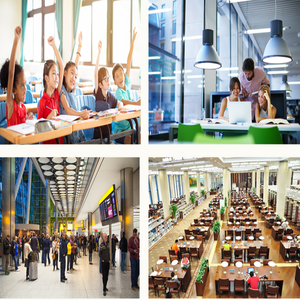 Moniteur de CO2 commercial haute précision avec alarme sonore et lumineuse pour la surveillance de la température et de l'humidité dans les écoles, les bureaux et les hôtels - Product Image 4