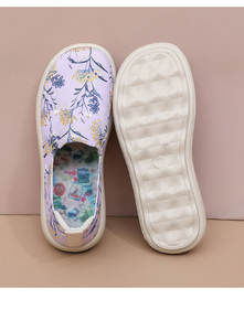 2025รองเท้าวิ่งลำลองระบายอากาศน้ำหนักเบาสำหรับผู้หญิงรองเท้าวิ่งสบายดีไซน์แบบสลิปออนสำหรับกีฬากลางแจ้งฤดูใบไม้ร่วงส้นเตี้ย - Product Image 3