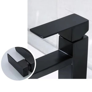 Robinet de lavabo monocommande moderne en laiton chromé, à montage sur plan, avec mitigeur <span class=keywords><strong>eau</strong></span> chaude/froide pour salle de bain - Product Image 6