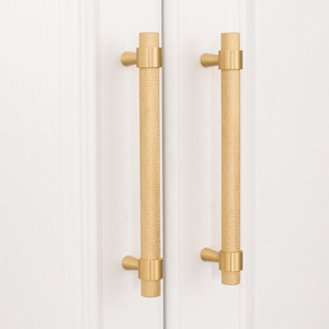 豪华家具拉手厨房青铜黄铜滚花橱柜门拉手 - Product Image 5