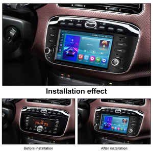 Podofo đôi DIN <span class=keywords><strong>Android</strong></span> xe Đài phát thanh stereo 6.2 "Màn hình cảm ứng Carplay & <span class=keywords><strong>Android</strong></span> tự động cho Fiat Punto 2010-2016/Linea 2012-2015 - Product Image 3