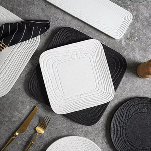 Assiettes de service en grès céramique mat pour la restauration, <span class=keywords><strong>vaisselle</strong></span> unique pour restaurants et hôtels - Product Image 3