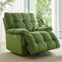 Canapé simple moderne polyvalent en tissu flanelle avec massage électrique, fauteuil inclinable chauffant de luxe, confort nuageux, télécommande modulaire