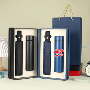 Custom Business Power Phone Stand & Vacuum Flask Christmas Graduation Bank Office Notebook Gift Set with Logo