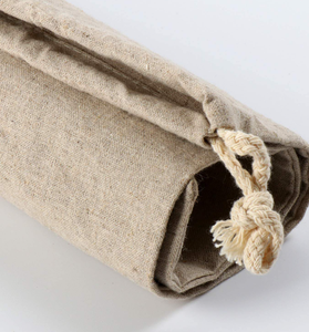 ถุงผ้าลินินพิมพ์ลายธรรมชาติ ทำมือ 100% สำหรับเก็บอาหารและใส่ขนมปัง ใช้ซ้ำได้ - Product Image 5